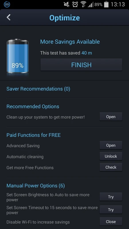 DU Battery Saver — captura de tela 6